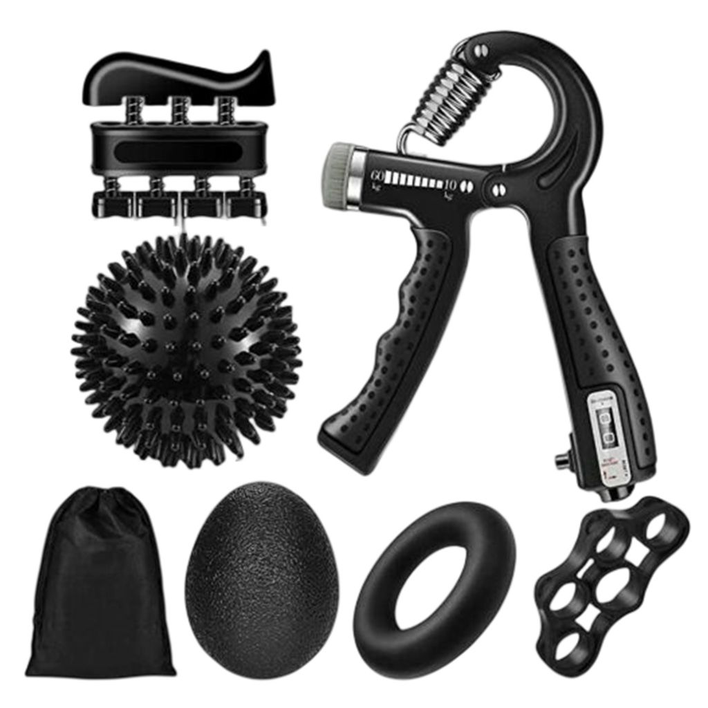 10-60kg Verstellbar Handtrainer Fingerhantel Unterarmtrainer Krafttraining Set 