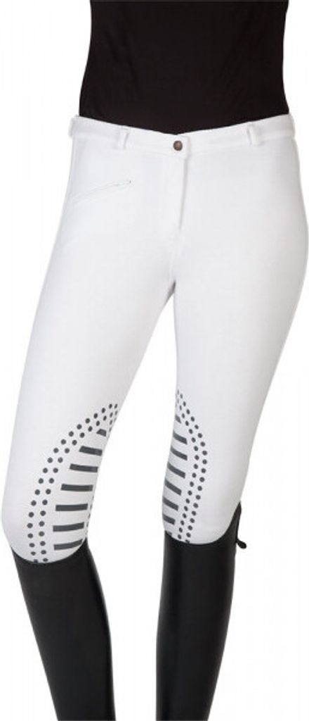 PFIFF Damenturnierreithose Cilia, Kniebesatz, weiß, Pfi17_Gr.:44