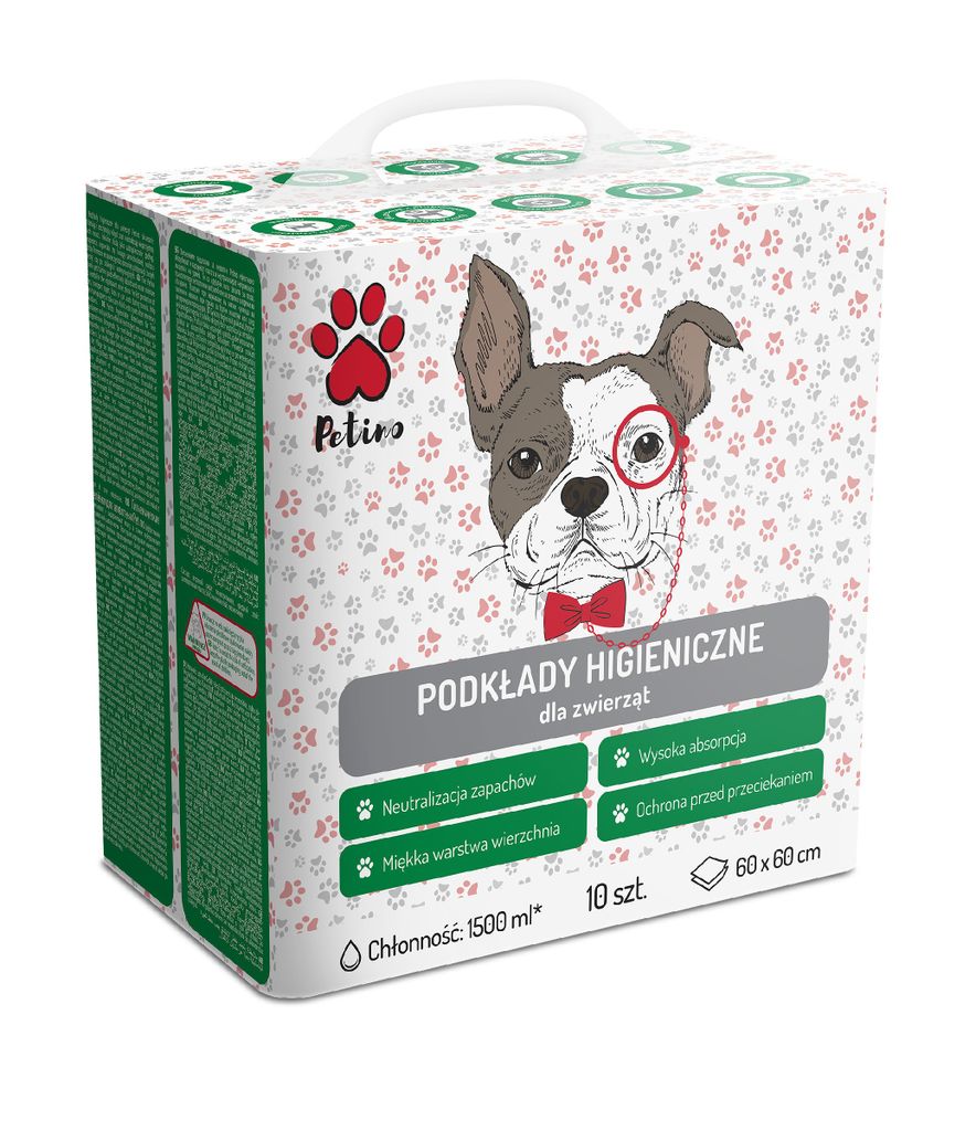 PETINO Tapis d'hygiène pour animaux 60x60cm 1op.-10pcs Image du produit 