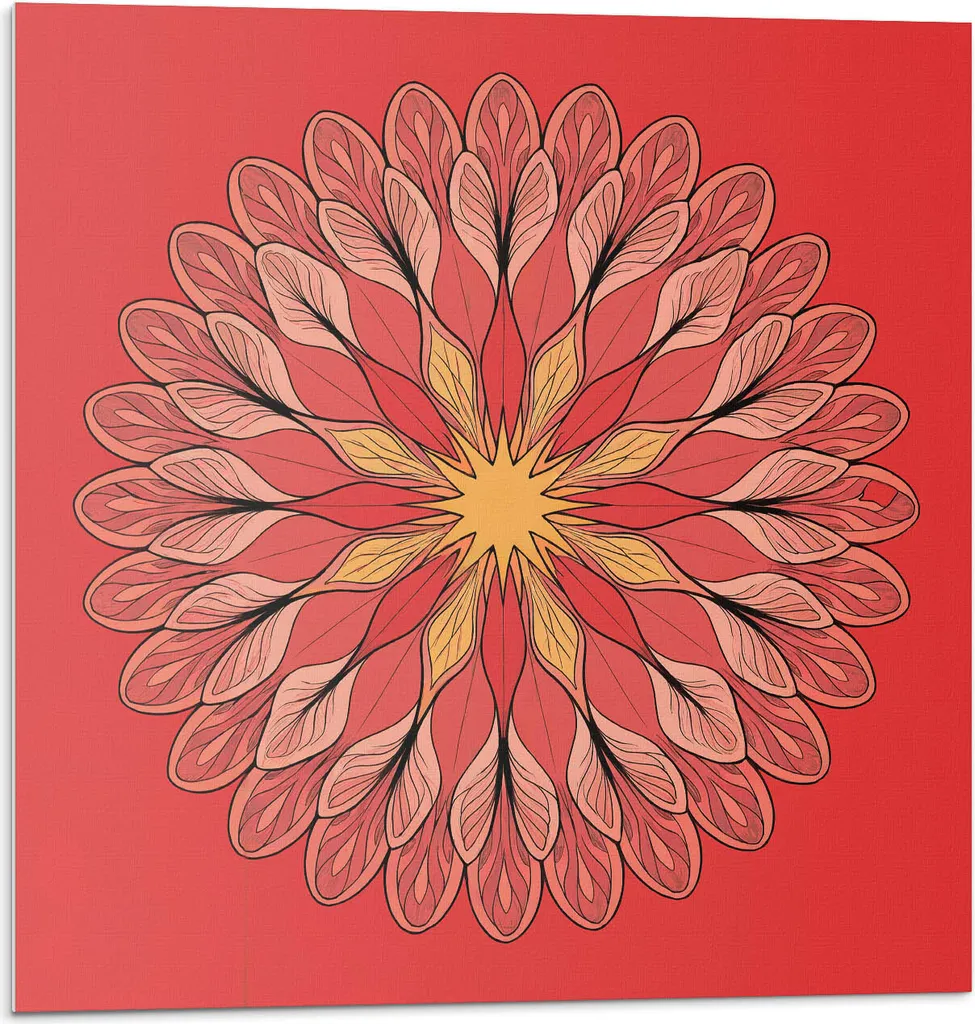 Piastrelle PVC Autoadesive Mandala 30x30 cm - Decorazione Murale DIY