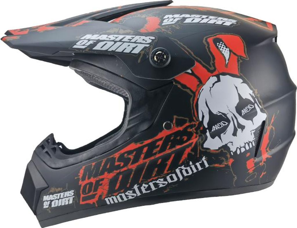 Crosshelm Helm Kinderhelm Motorradhelm Quad Masters of Dirt Produktbild 