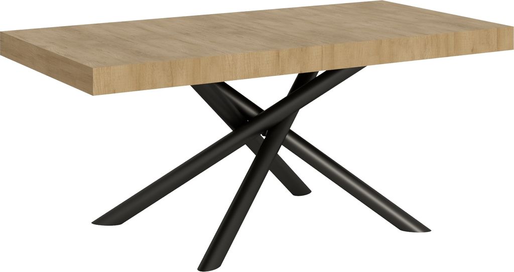 ITAMOBY - Ausziehtisch 180/284x90 cm Famas Eiche Natur Tischbeine Anthrazit