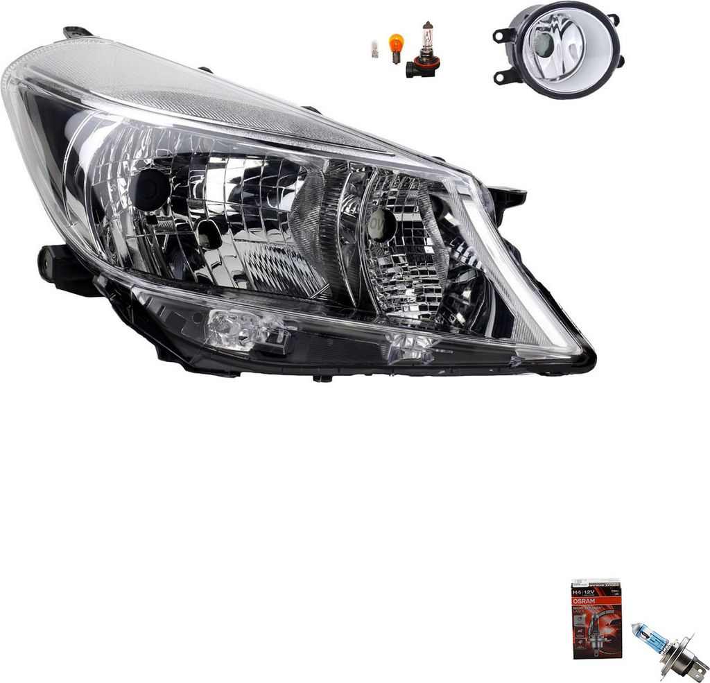 Johns, Scheinwerfer Osram Night Breaker Laser passend für Toyota Yaris XP13 09/11- Rech. 811300D450 812100D040 1608422280 3550157L00 3550157L01 81...