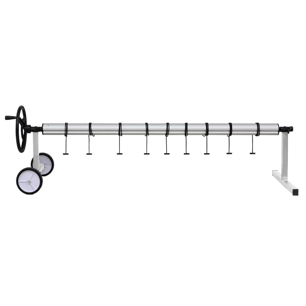 Enrouleur de couverture de piscine télescopique en inox vidaXL robuste