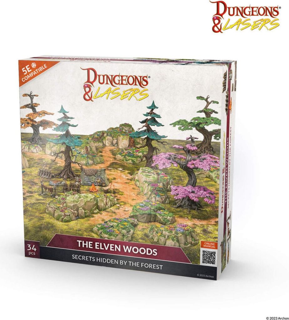 Archon Studio - DNL0056 Dungeons & Lasers Starter Set: THE ELVEN WOODS - Neu