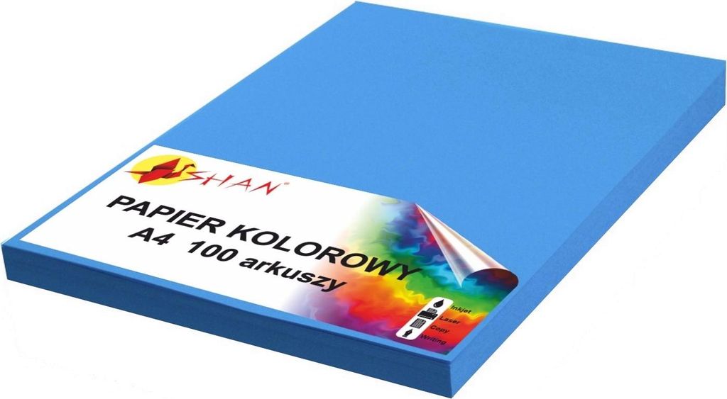 Farbpapier A4 100g blau intensiv 100 Blatt