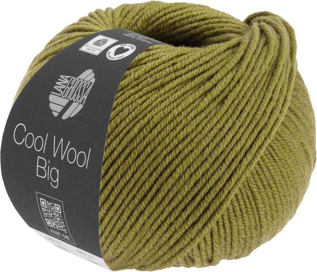 Lana Grossa - Cool Wool Big Melange 1610 oliv meliert