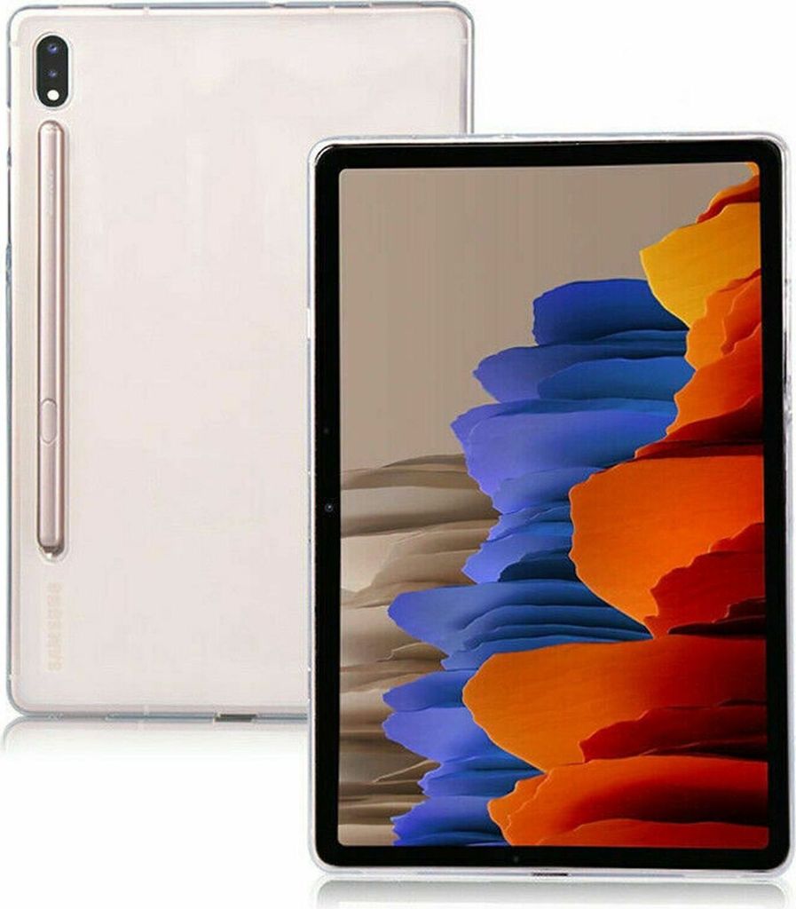 Hülle für Samsung Galaxy S7+ Plus T970 T975 / S7 FE SM-T730 X800 12.4 Zoll Silikon Cover Slim Case Tasche Etui Schutzhülle