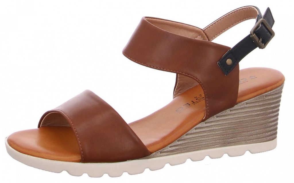 Laufsteg München Riemchensandalette Braun in Gr. 40
