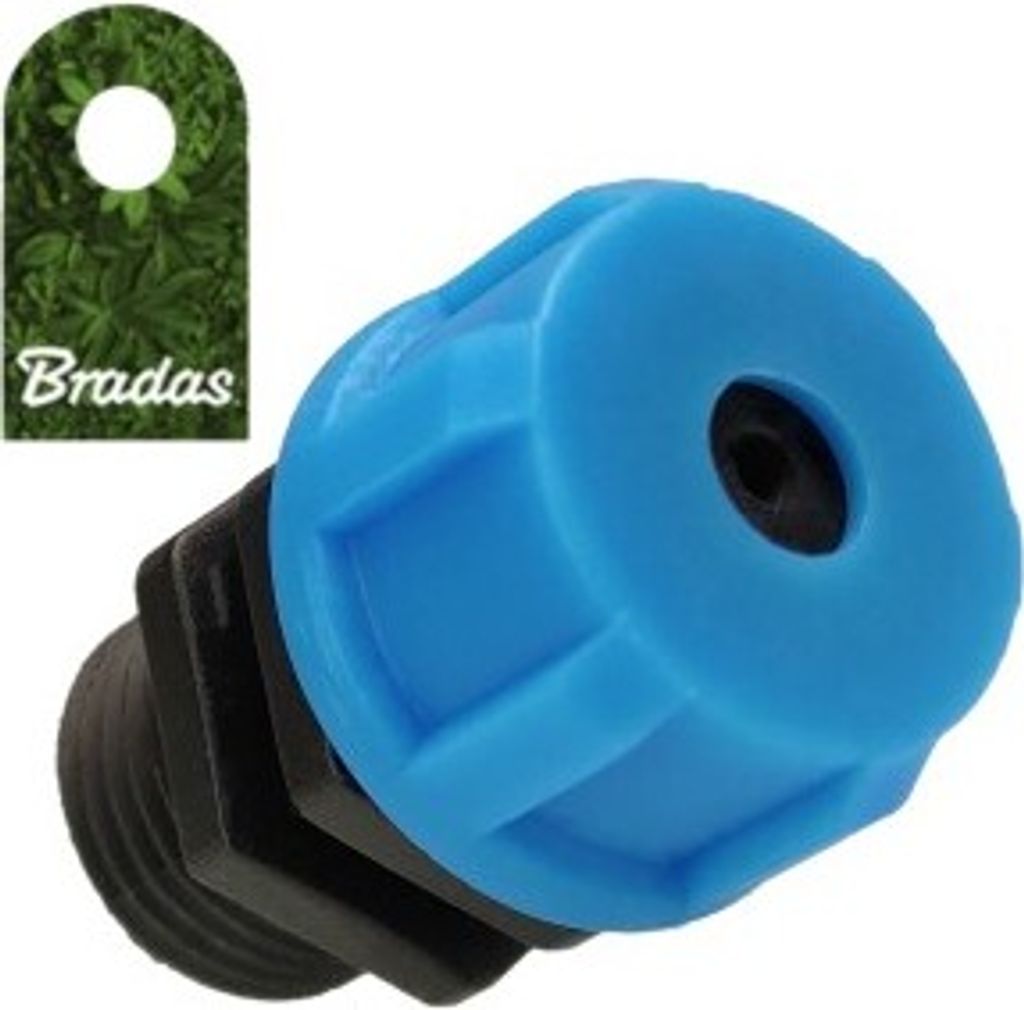 Manometer Nadel Adapter mit AG 1/4" Kunststoff Wasser Druckmessung Bradas 7553