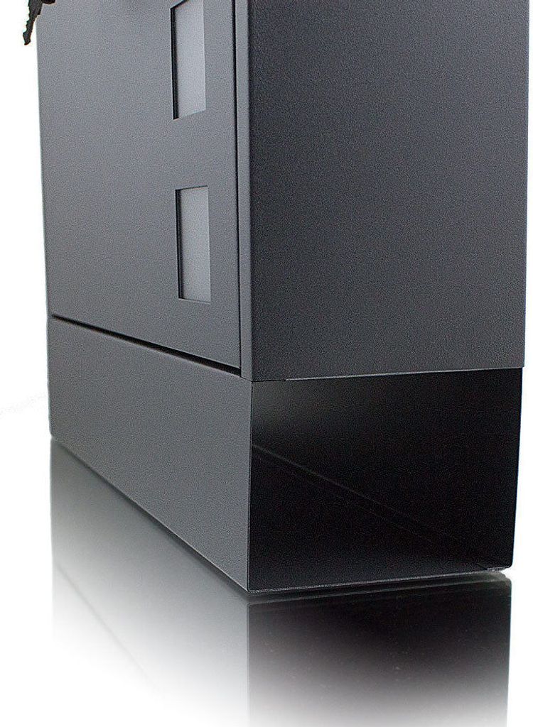 Bituxx Briefkasten mit Zeitungsfach Dunkelgrau MS-14701 Produktbild 4