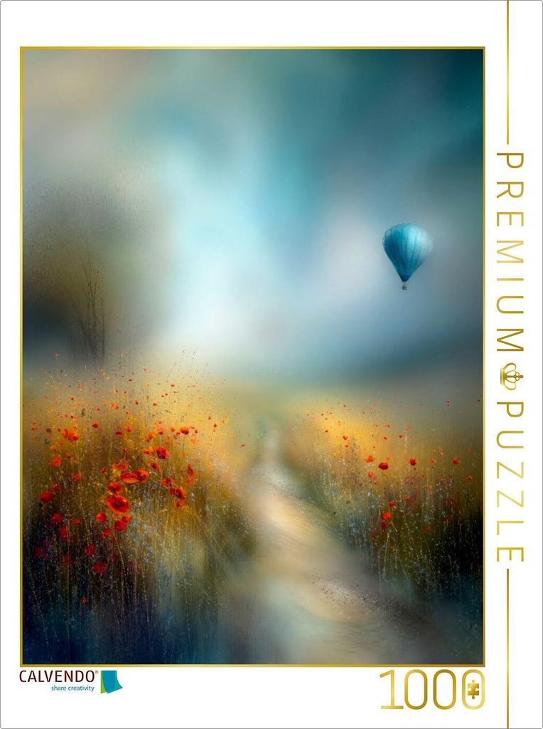 CALVENDO Puzzle Schweben über Farben - als würde der Himmel selbst träumen | 1000 Teile Lege-Größe 64x48cm Foto-Puzzle für glückliche Stunden