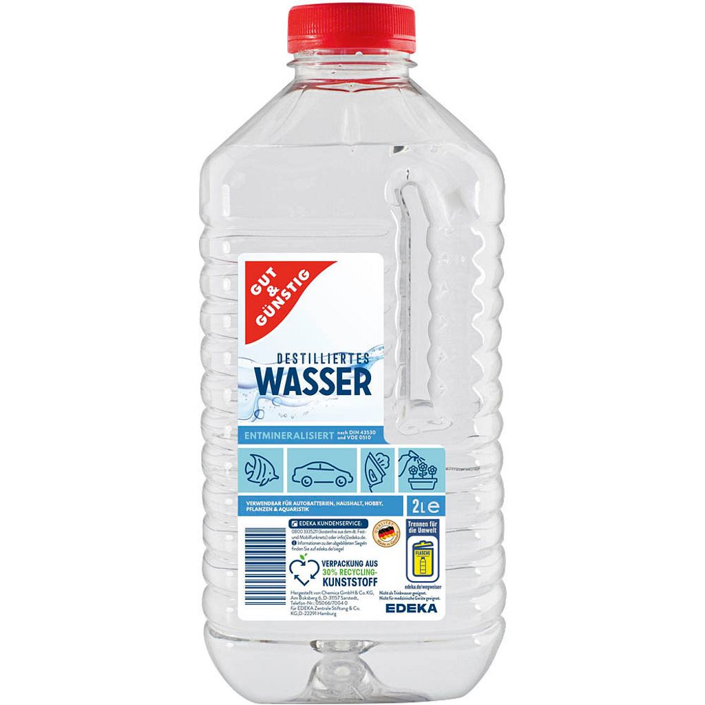 Gut & Destilliertes Wasser 2l