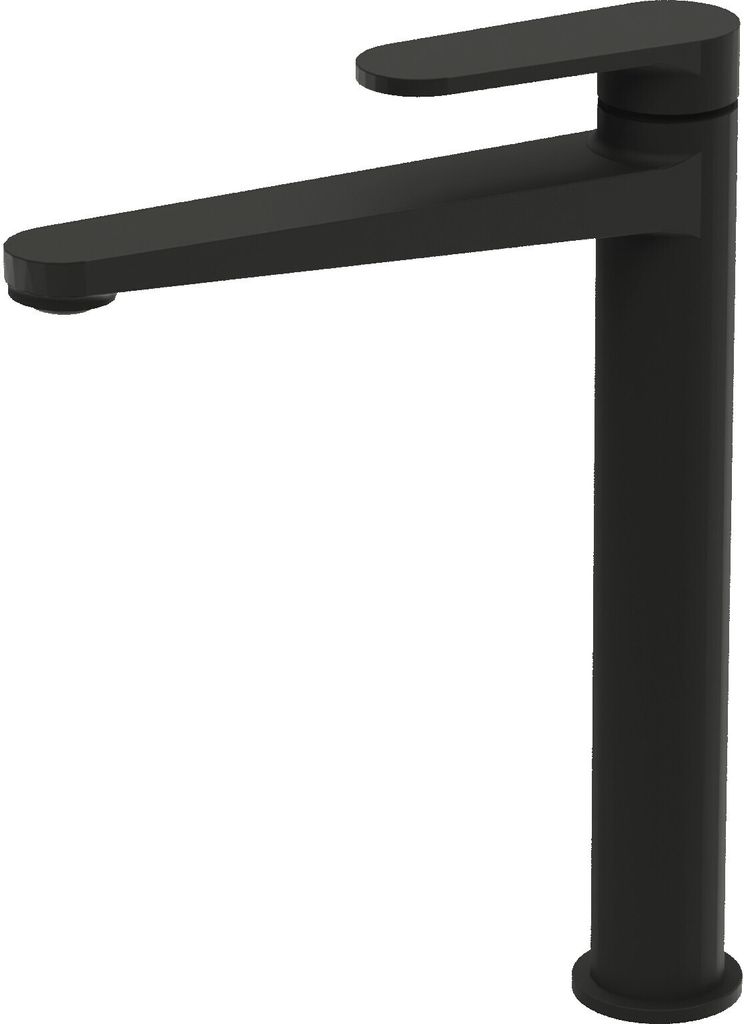LAVITA Hoch Waschtischarmatur - Cetus Matt Schwarz | Aufrechte Wasserhahn Bad | Mischbatterie für Waschbecken | Waschtisch-Armaturen Badezimmer | ...