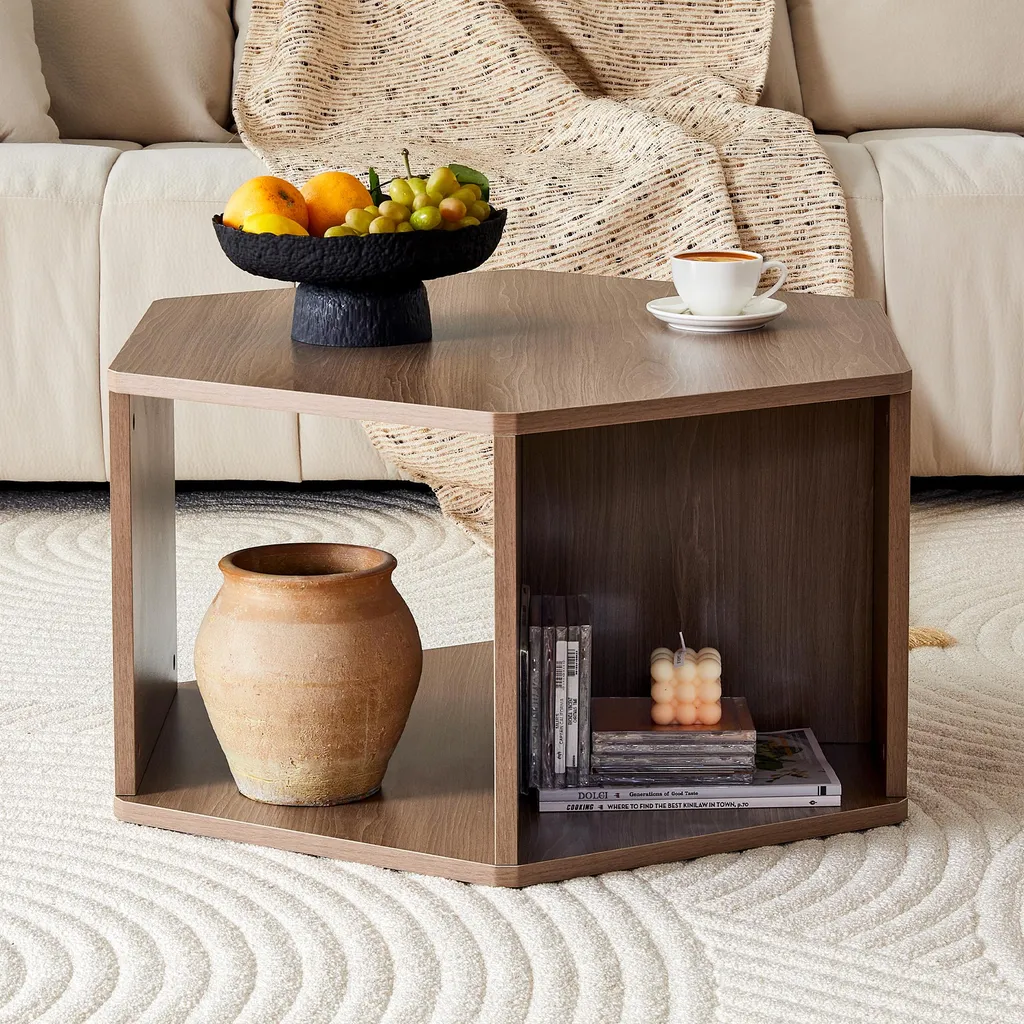 Table basse multifonctionnelle moderne - Design géométrique 79 cm - 10