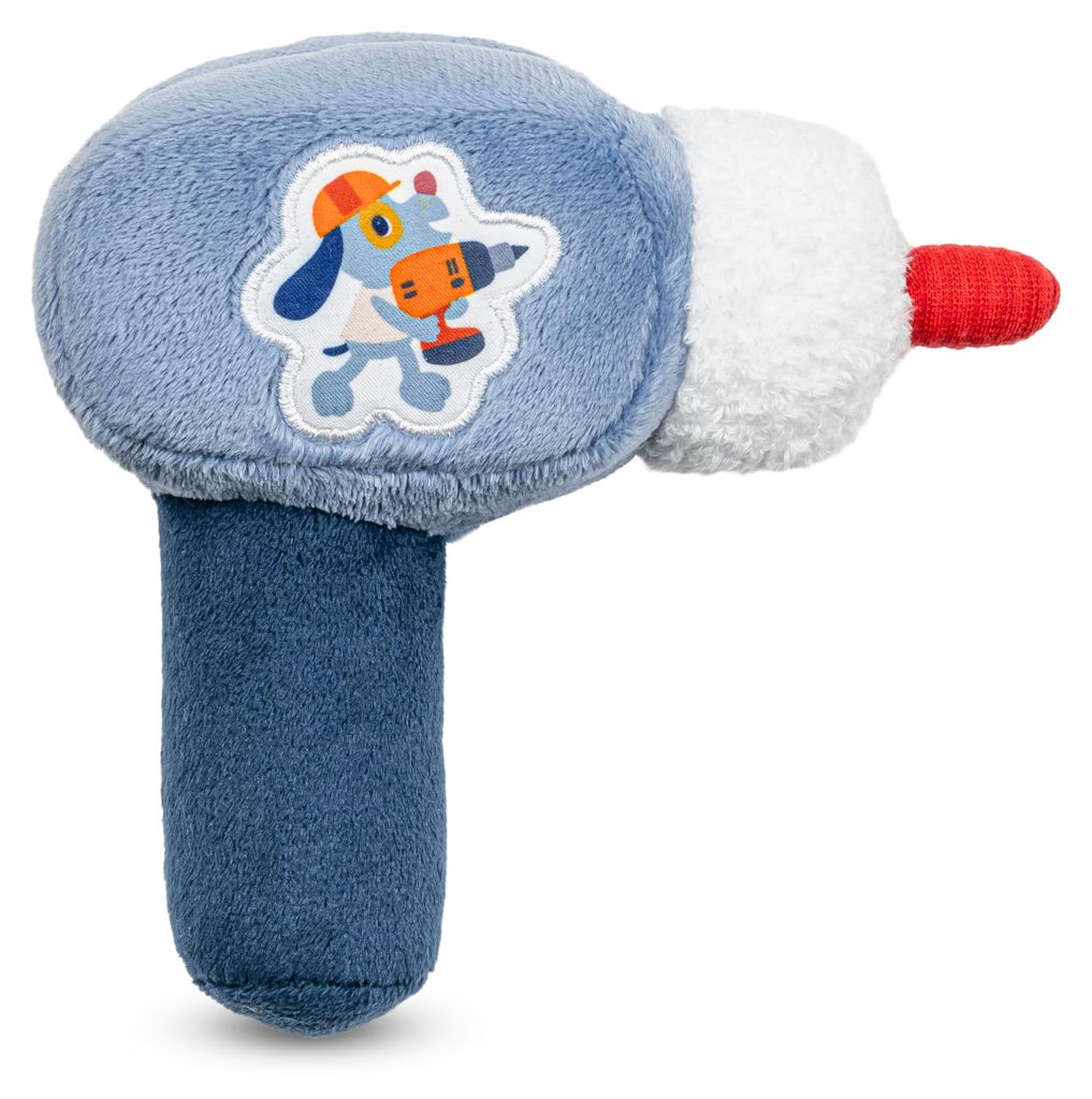 Lilliputiens Rassel Bohrmaschine Jules - sensorisches Babyspielzeug blau