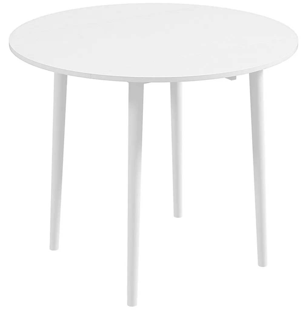 Table de salle à manger extensible blanche : solution gain de place - 12