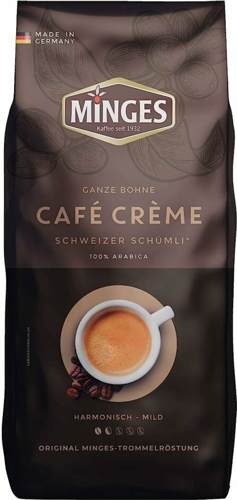 Minges Café Crème Schümli 2 | ganze Bohne | 1000g Produktbild 