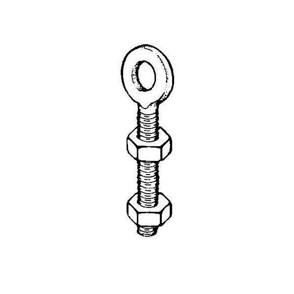 Niedax Ringschraube RCM 8, M8 Gewinde, 45 mm Schaftlänge, 8,5 mm Ösen-Innendurchmesser
