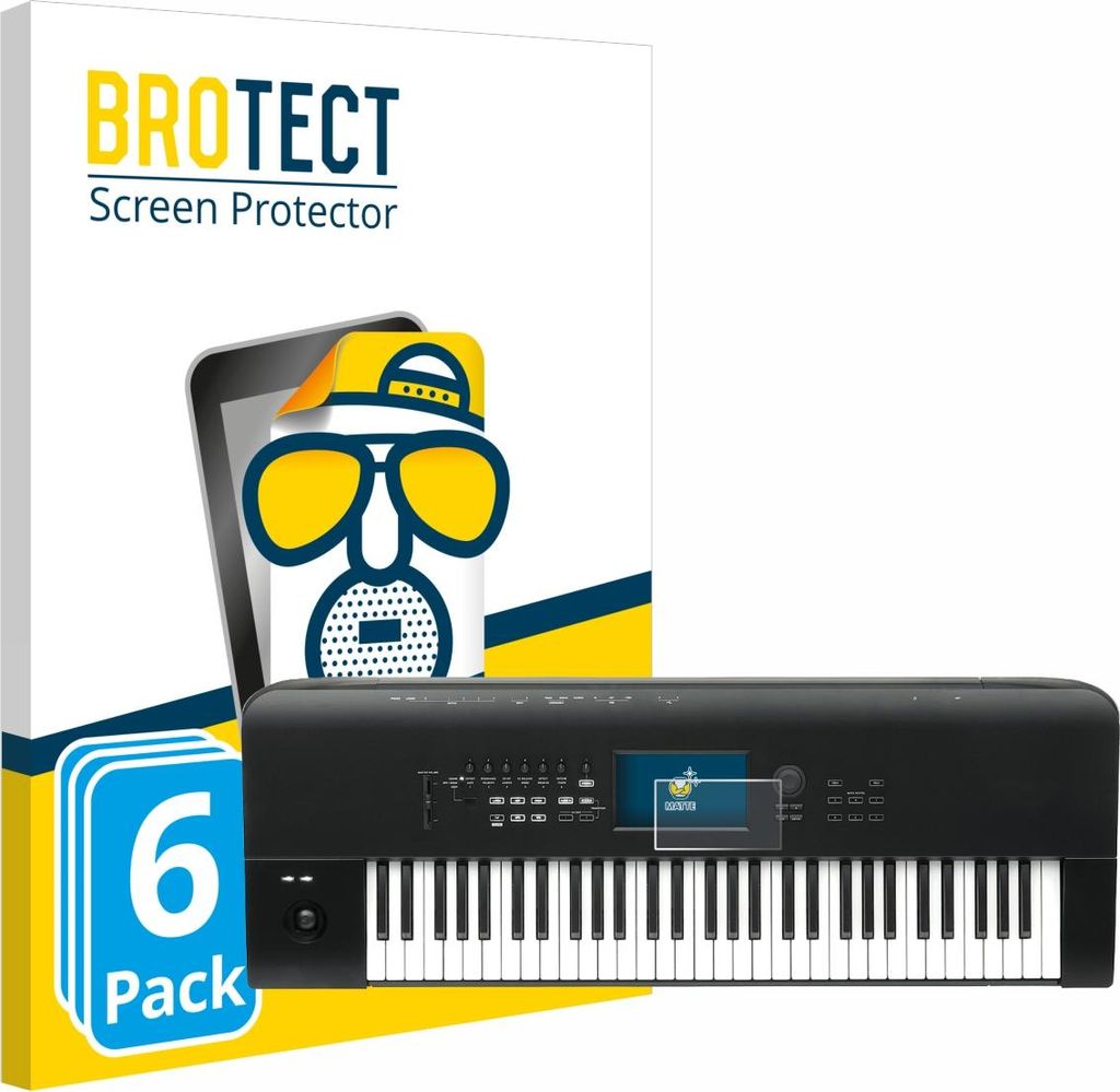 6x BROTECT Schutzfolie für KORG Nautilus 61 Displayschutz Displayschutzfolie Folie Matt Entspiegelungsfolie