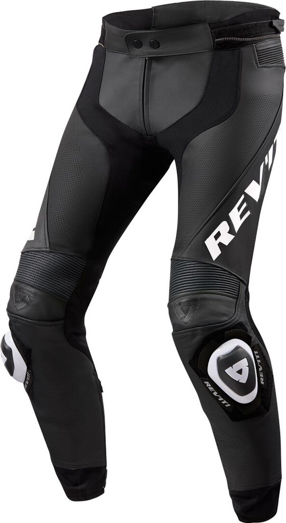 Revit Apex Motorrad Lederhose, schwarz/weiß, 54/34