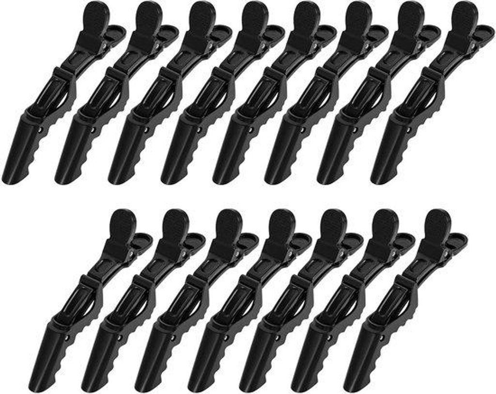 Haarclips-Satz für Friseure, 15 Stück, professionell, Krokodil-Klemmen