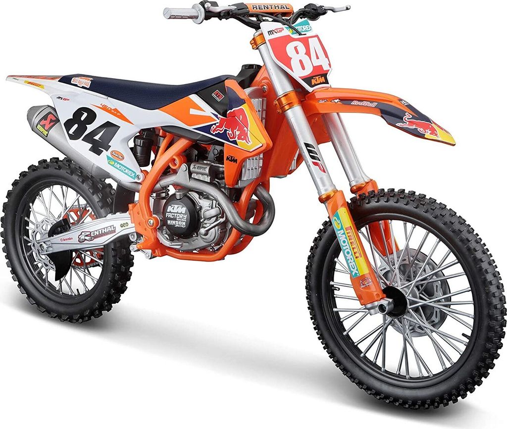 Maisto 32228 - Modellmotorrad - KTM Supercross 450 SX-F '18 Jeffrey Herlings (Maßstab 1:6)