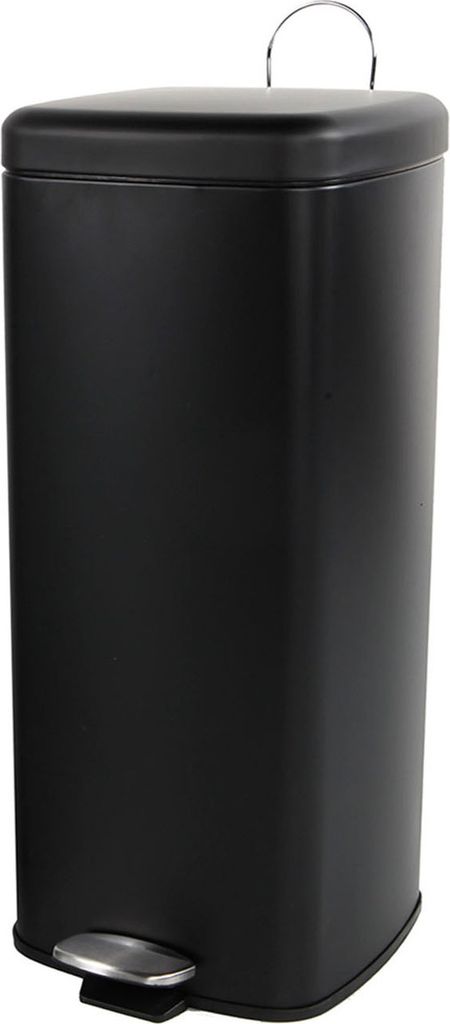 Metall Mülleimer Treteimer Abfalleimer Tretmülleimer 20L Schwarz