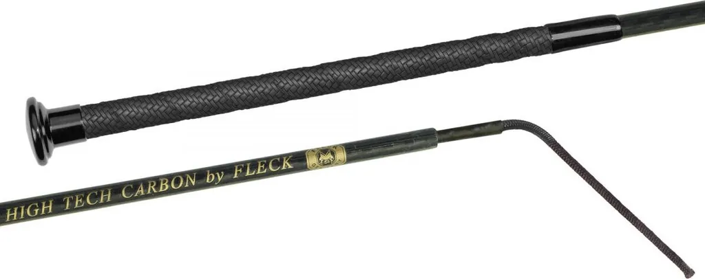 Frusta Dressage Telescopica Fleck Pocket - Design Carbonio 120cm