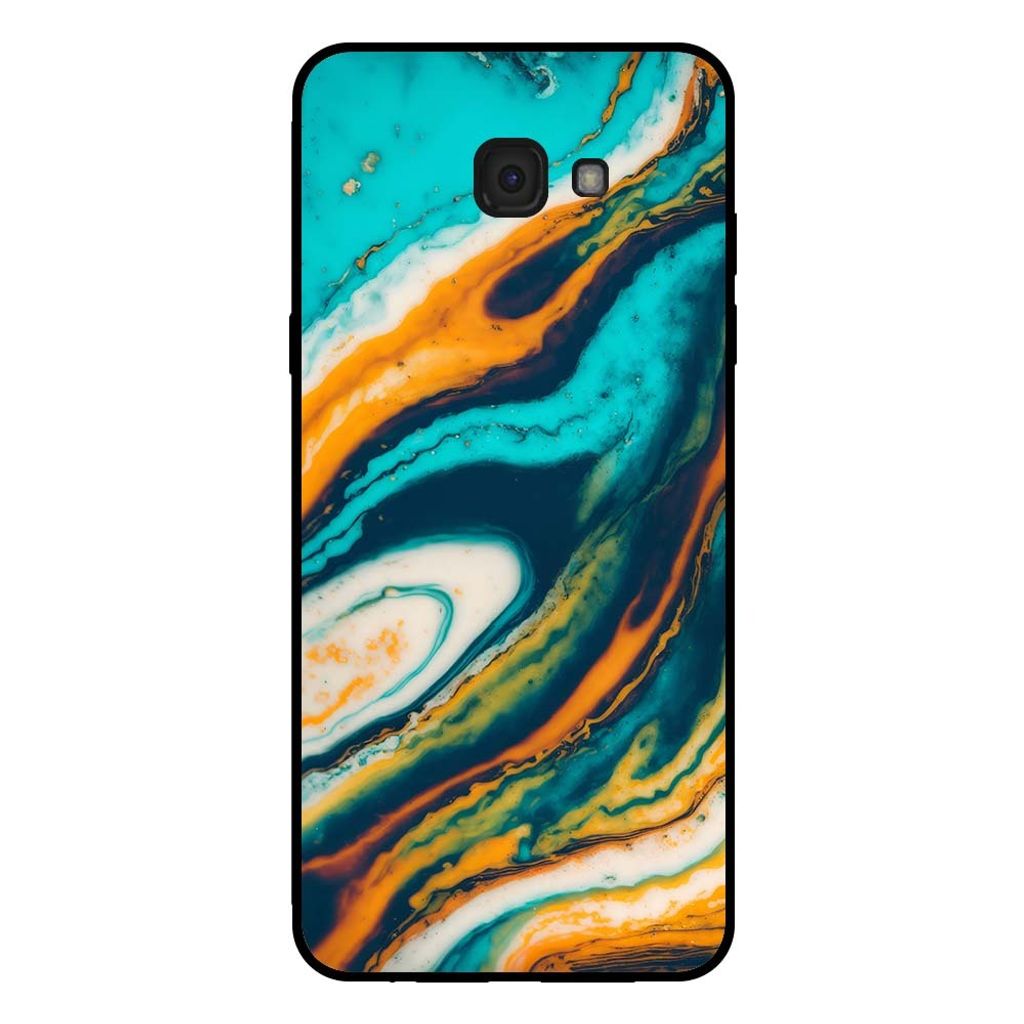 Smartphonica Handyhülle für Samsung Galaxy A7 2017 Marmor-Look - Rückseite Marmorhülle - Grün