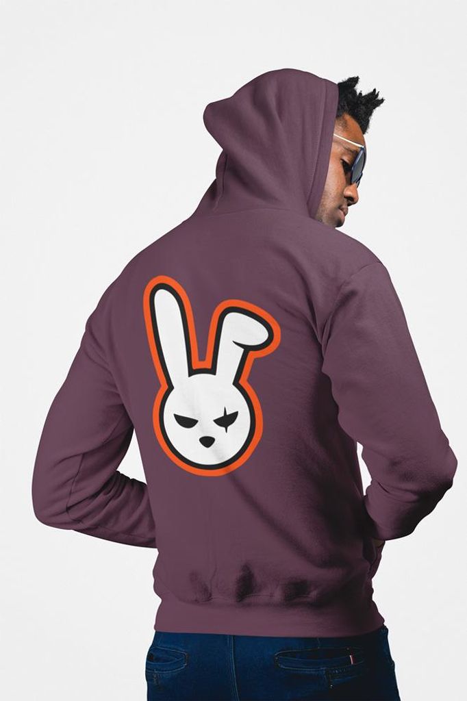 D&B Uni Hoodie ZIPEB00009 Bunny Braun-Größe 2XL