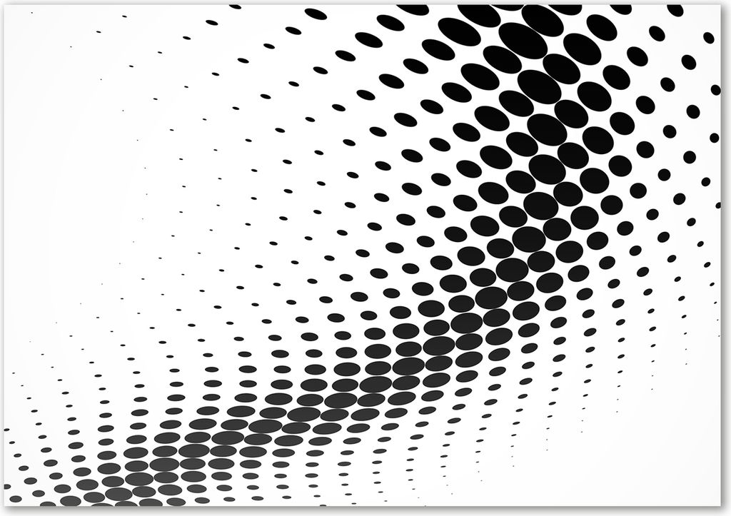 Tulup Leinwandbild - 100x70 cm - Wandkunst - Drucke auf Leinwand - Leinwanddruck - Kunst: modern & klassisch - Schwarzweiß - Geometrische Figuren