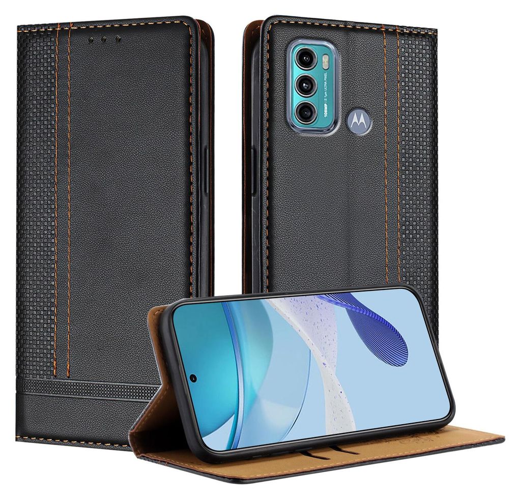 Klapber Custodia Portafoglio In Pelle Per Motorola Moto G60 - Cover Con Slot Carte E Chiusura Magnetica - Blu