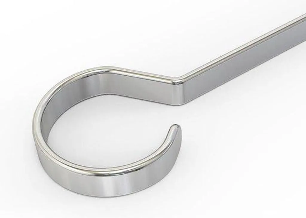 Brochettes kebab plates en acier inox 30 cm avec manche ergonomique