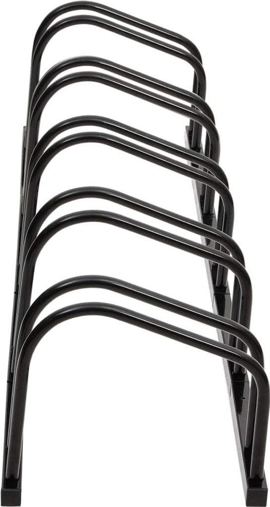 vidaXL Stojan na bicykel pre 5 bicyklov čierna oceľ Obrázok produktu 