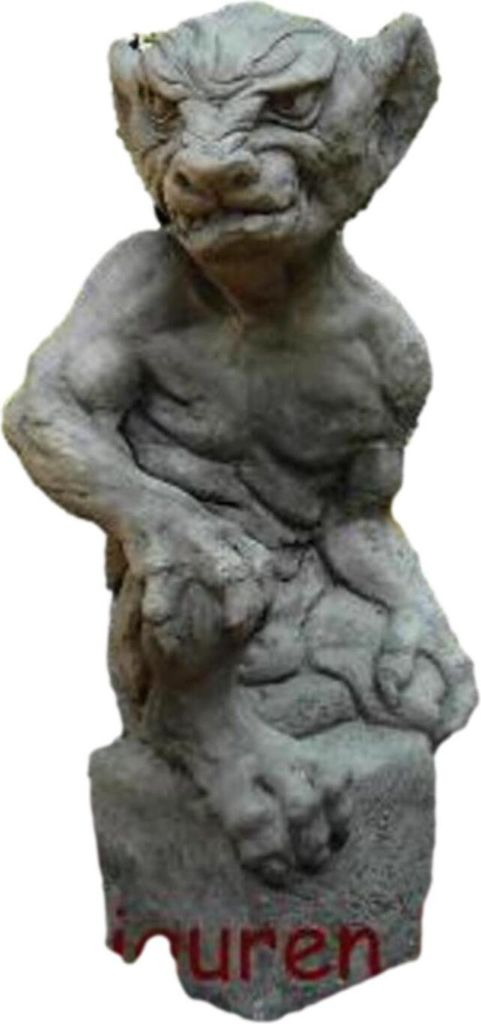 Schöne Gollum Figur aus Steinguss Neu Frostfest Witterungsbeständig SU-819