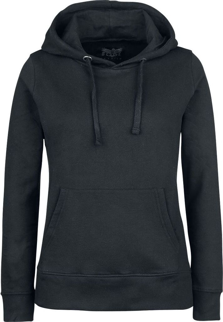 Black Premium by EMP Damen schwarzer Basic Hoodie aus nachhaltigem Stoff XL