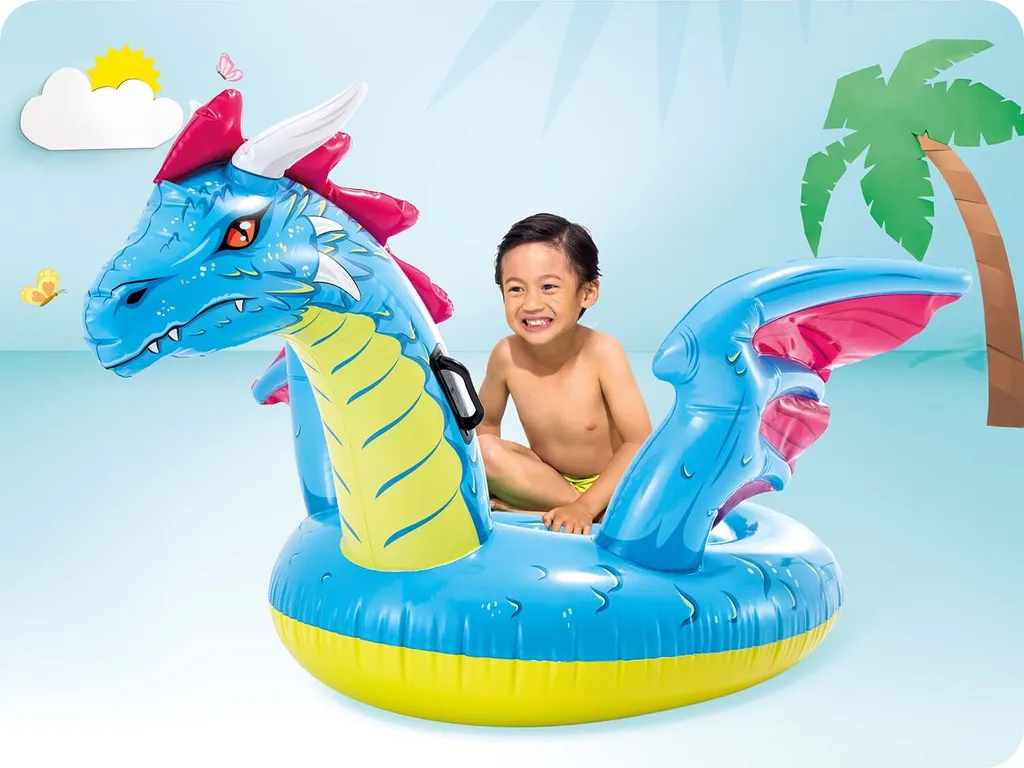 Dragon Gonflable Intex 57563 avec Poignées - Vinyle Robuste et Stable - 4