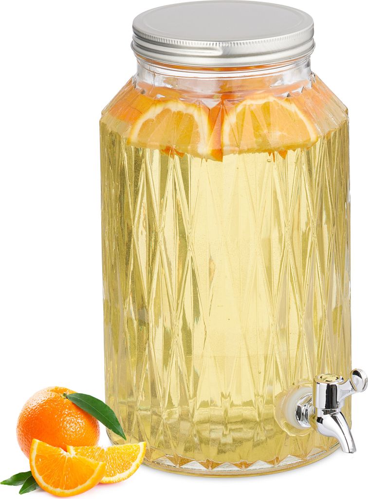 Dávkovač nápojov Relaxdays, nádoba na limonádu 5 l, Obrázok produktu 