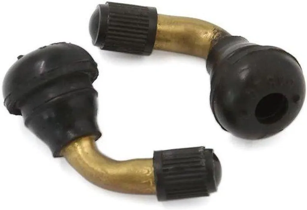 Valve de jante voiture en acier avec tige renforcée et cache étanche x4