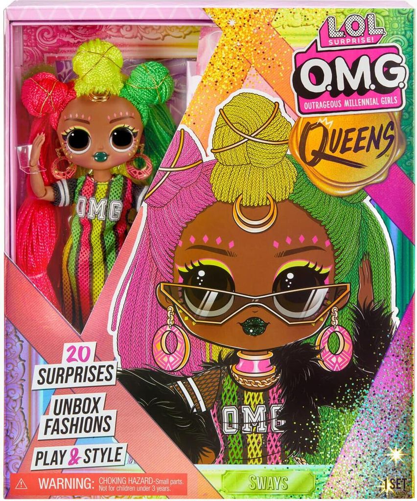 No.1012 デビルクロー4“ 6袋 MGA LOL Surprise O.M.G. Queens - Sways Mini lalki