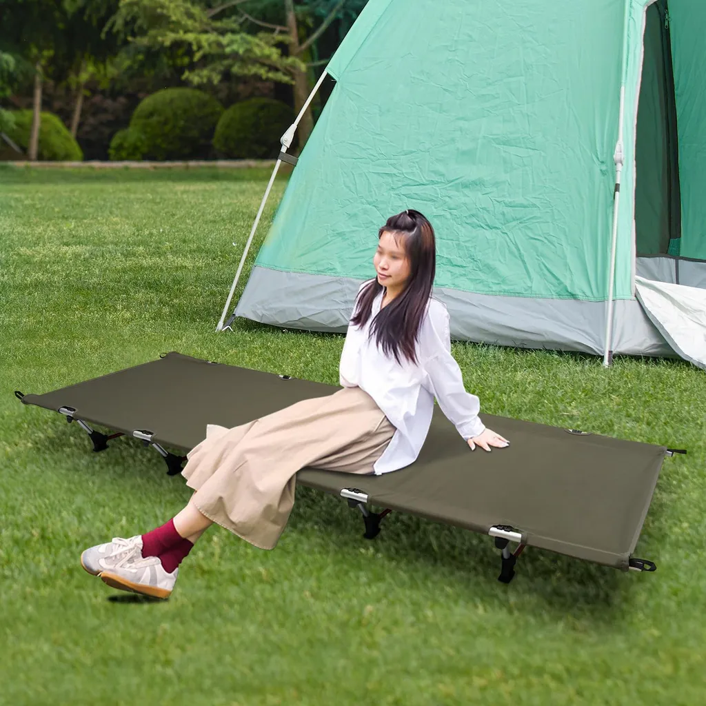 Lit de camping 2,2 kg ultra portable avec structure renforcée 150 kg - 3