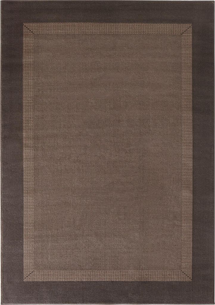 NYVI Teppich Basic - Strapazierfähig, Pflegeleicht, Vielseitig - Wohnteppich Läufer - 80x250 cm Rechteckig - Braun