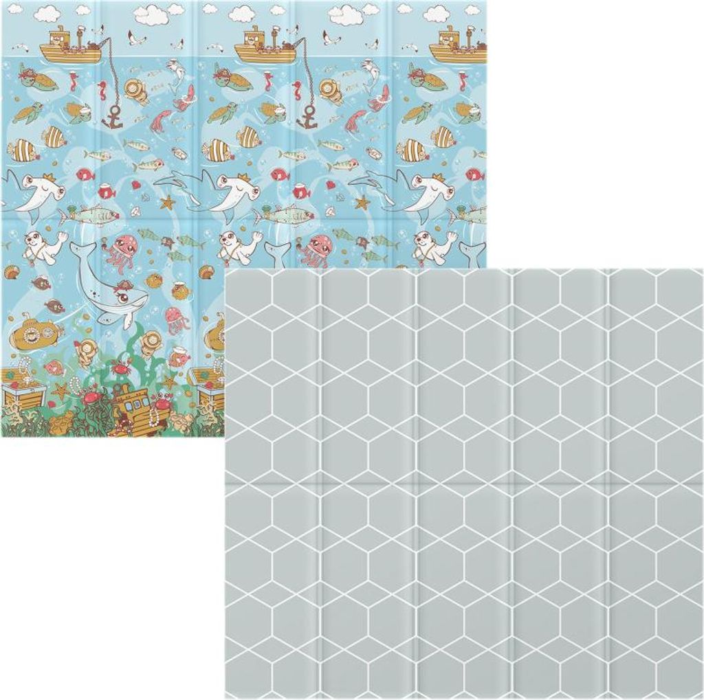 Vzdelávacia skladacia penová podložka 200 x 180 x 1 cm Obrázok produktu 