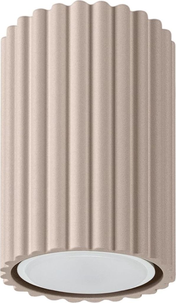 Deckenlampe Aluminium rund Ø 6,5 cm IP20 Taupe GU10 Modern Deckenleuchte