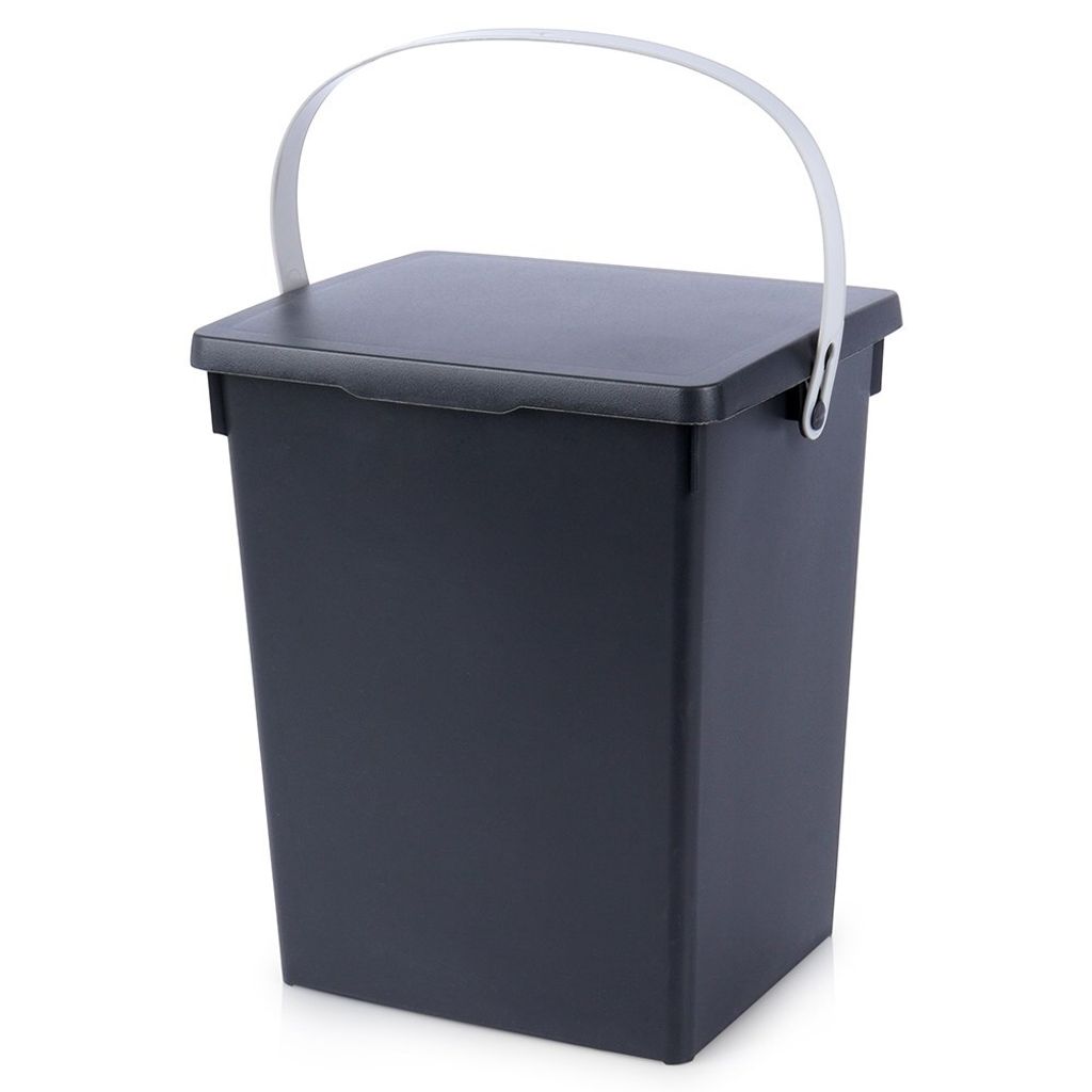 Boîte de rangement noire pratique 5,5 L avec couvercle et Image du produit 
