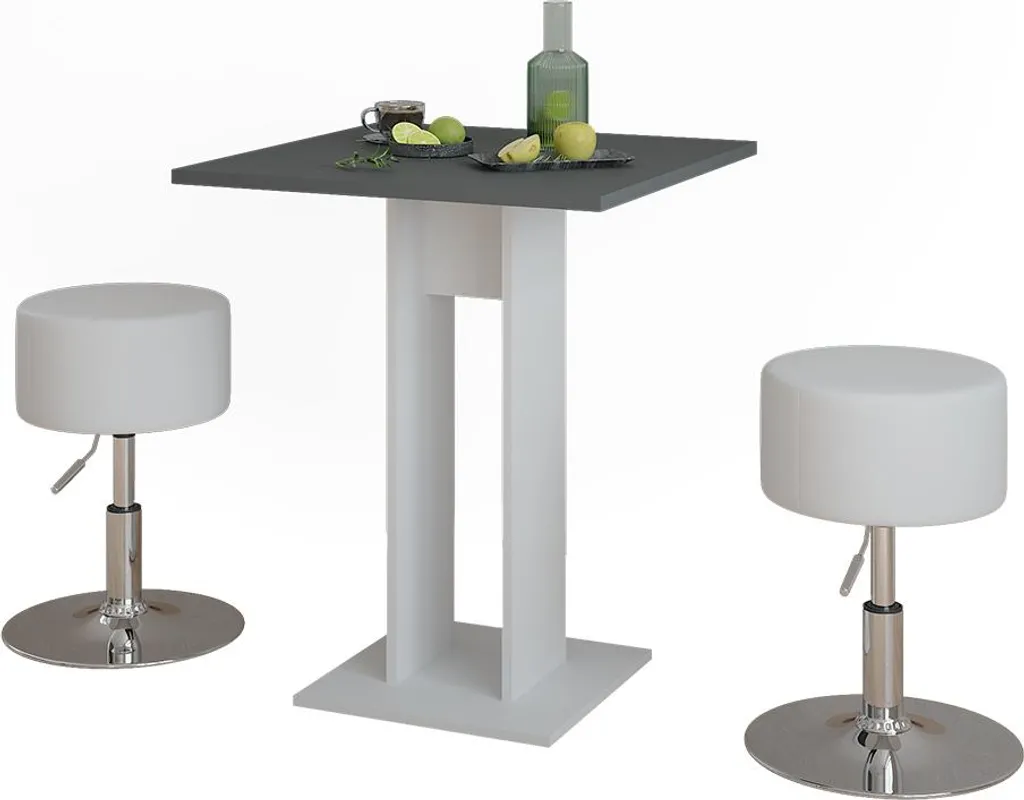 Set de table repas pour petit espace Vicco Repose 65 cm avec tabourets - 6