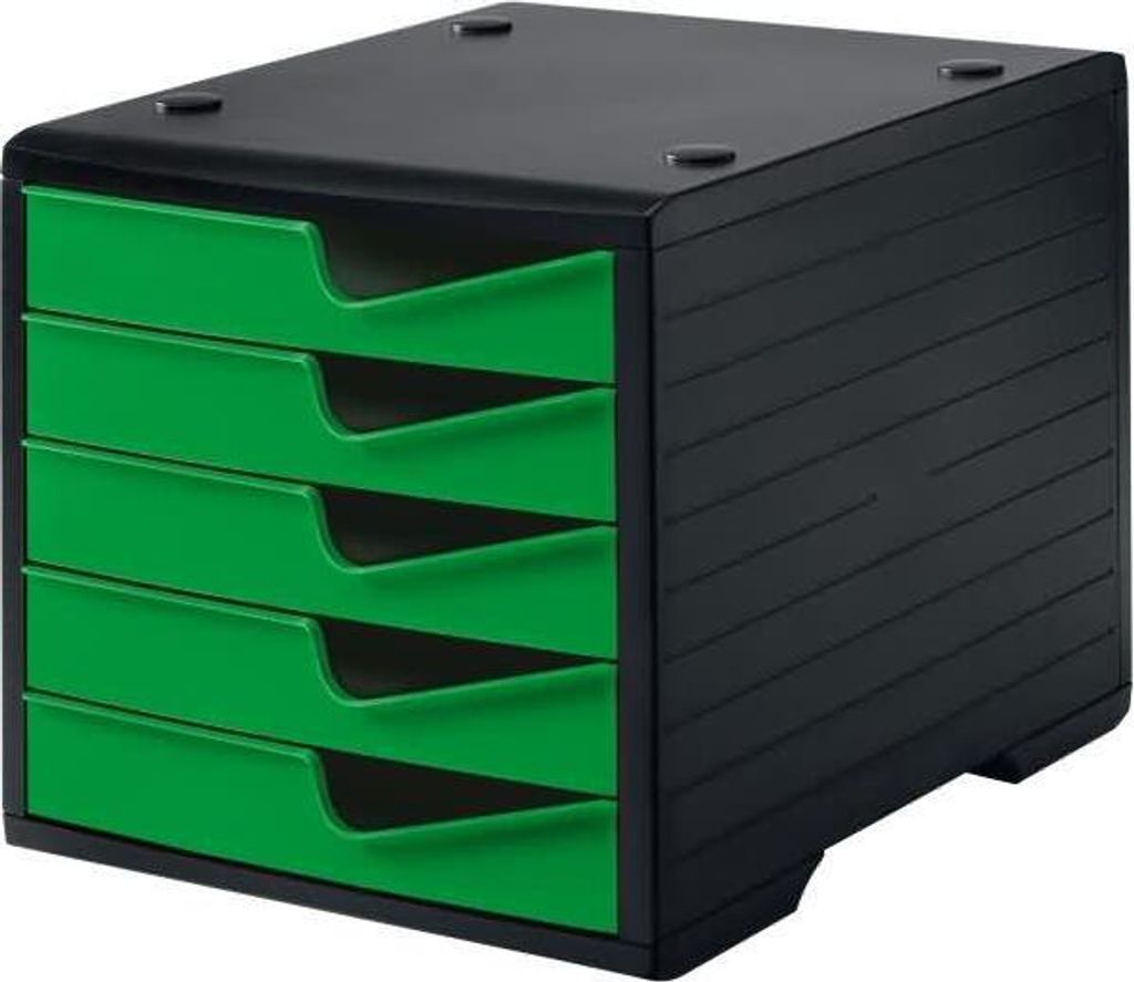 Schubladenbox styroswingbox 5 Schübe schwarz/gecko Produktbild 