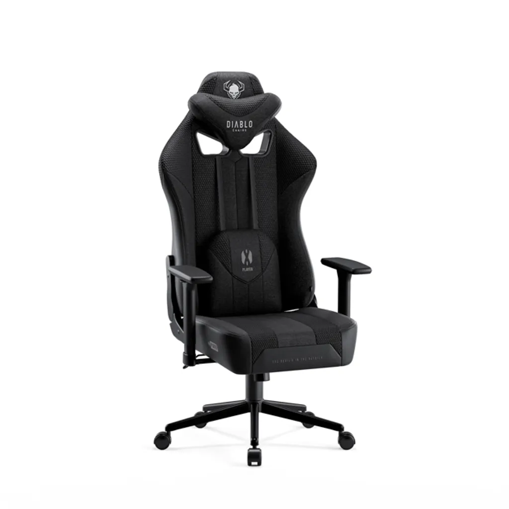 Diablo X-Player Fauteuil Gaming en Tissu 3D Ergonomique Noir - Taille S