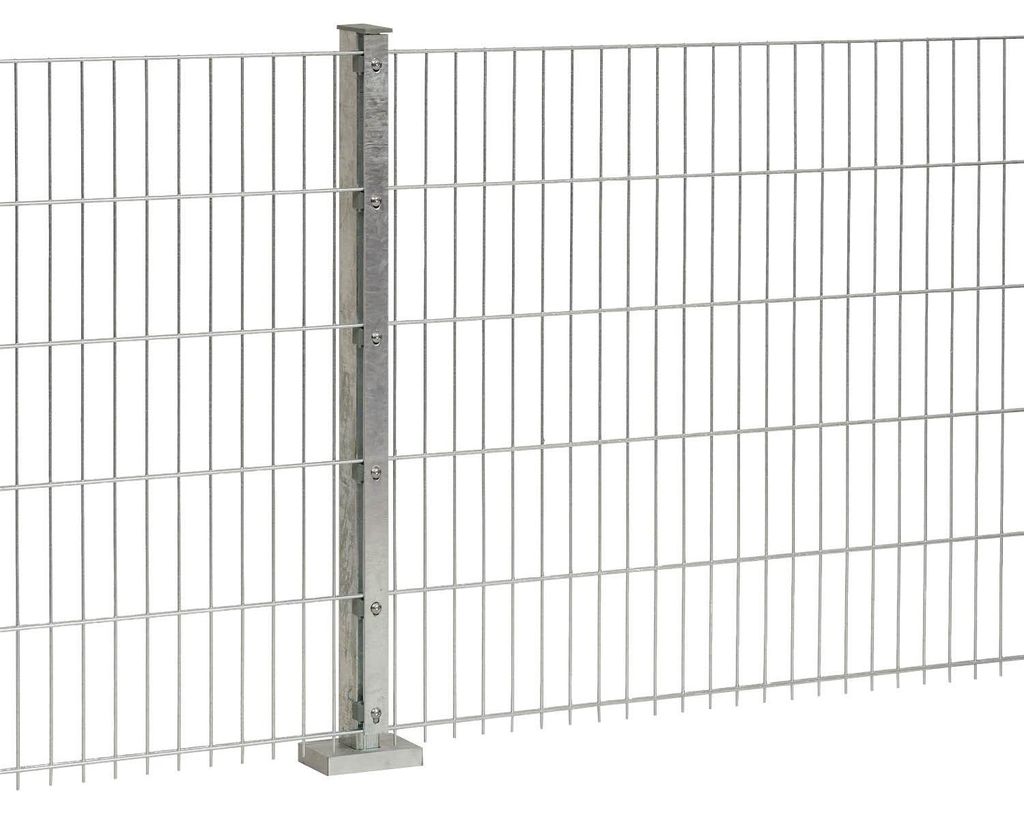 Doppelstabmattenzaun David 6/5/6 mm - Ausführung: verzinkt, Produktbild 